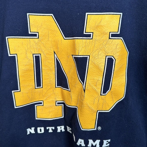VTG Notre Dame Fighting Irish GS Sport Sweatshirt NCAA Crewneck Mens Size Large - Picture 2 of 6